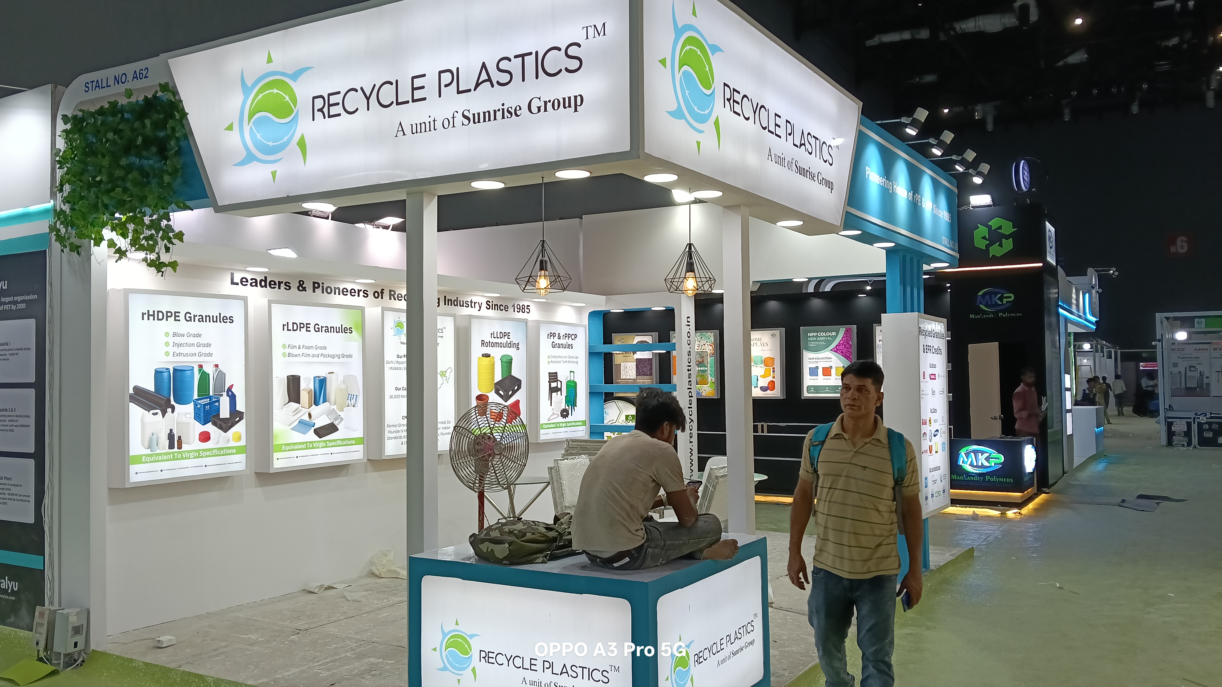 Recycled Plastic Bottles Exhibition Stand